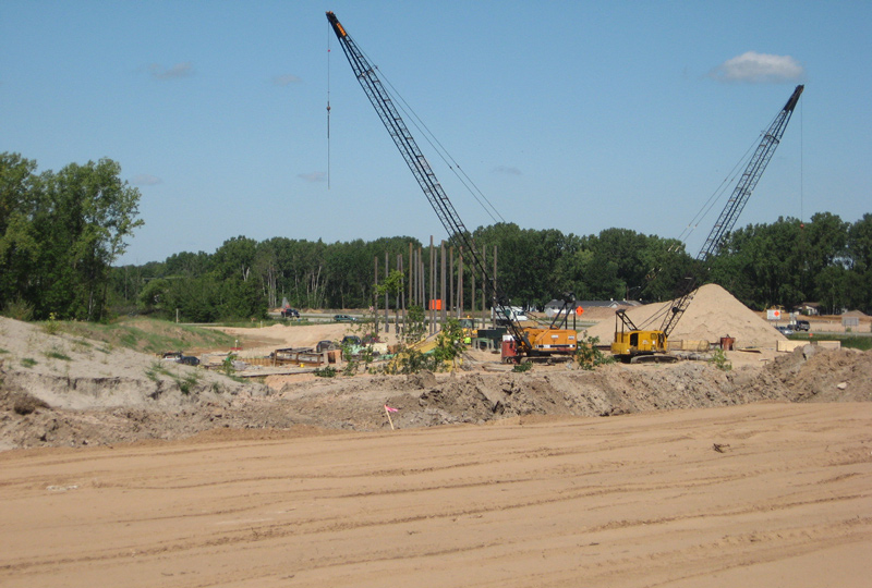 Location where the BRM sand was used at the highway 41/29 interchange